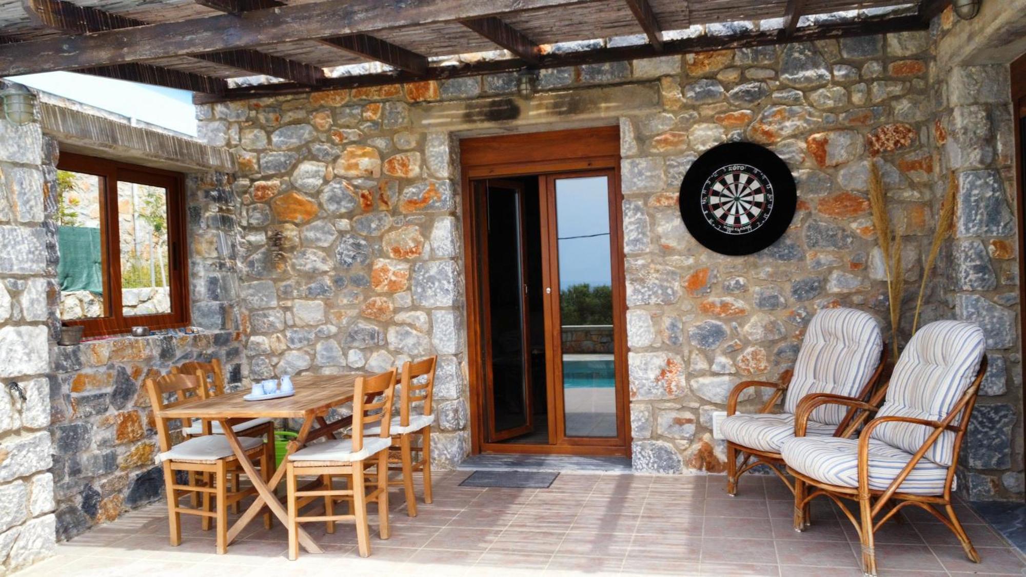 אגיה פרסקבי Villa Mavri Ruhige Private Pool Villa, Meerblick חדר תמונה